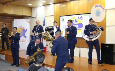 La Dixie Band de la FACH hizo bailar al Hospital de Niños Dr. Roberto del Río en su aniversario N°124