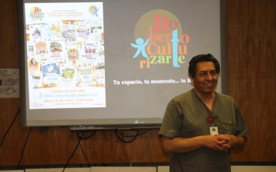 Después de 7 años RobertoCulturizarte se despide con diaporama sobre la historia del Hospital y con alta presencia de funcionarios