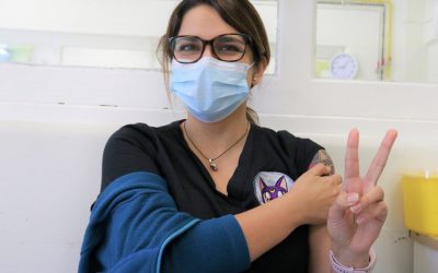 81,6% de funcionarios vacunados y nos preparamos para la segunda dosis