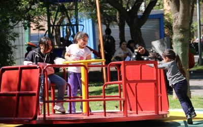 Inauguramos espacios comunes y juegos infantiles inclusivos